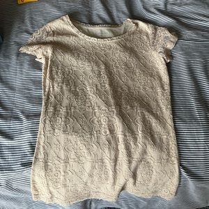 Van Heiden shirt. Camel colored size xxs